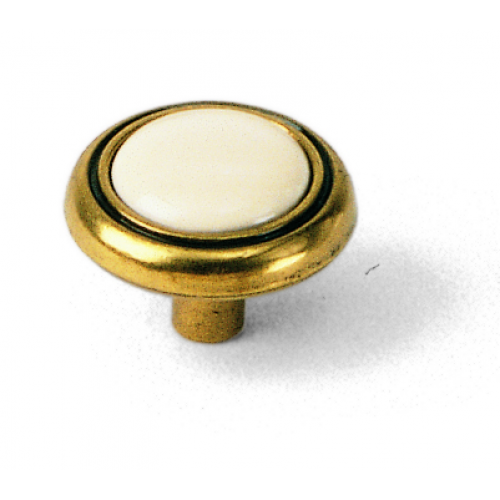 Laurey 154 First Family 1-1/4" Zinc & Ceramic Cabinet Knob