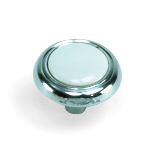 Laurey 154 First Family 1-1/4" Zinc & Ceramic Cabinet Knob