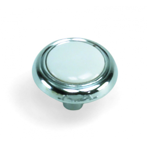 Laurey 154 First Family 1-1/4" Zinc & Ceramic Cabinet Knob