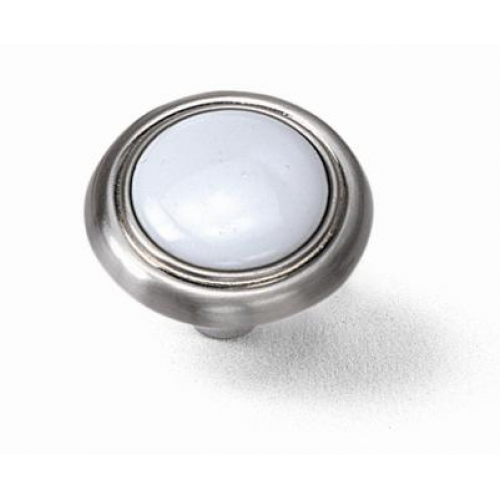Laurey 154 First Family 1-1/4" Zinc & Ceramic Cabinet Knob