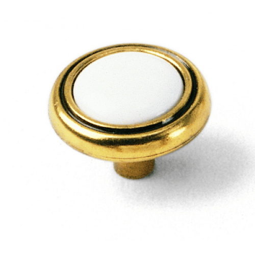 Laurey 154 First Family 1-1/4" Zinc & Ceramic Cabinet Knob