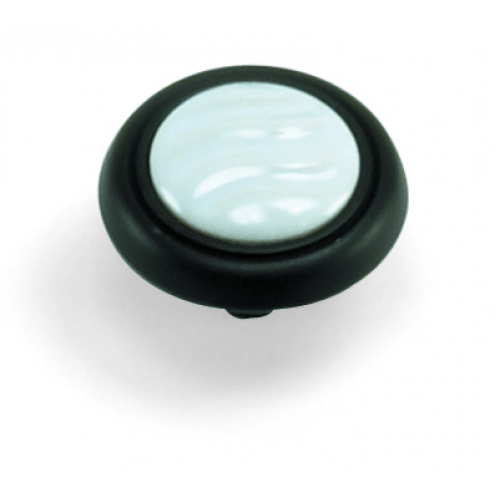 Laurey 154 First Family 1-1/4" Zinc & Ceramic Cabinet Knob