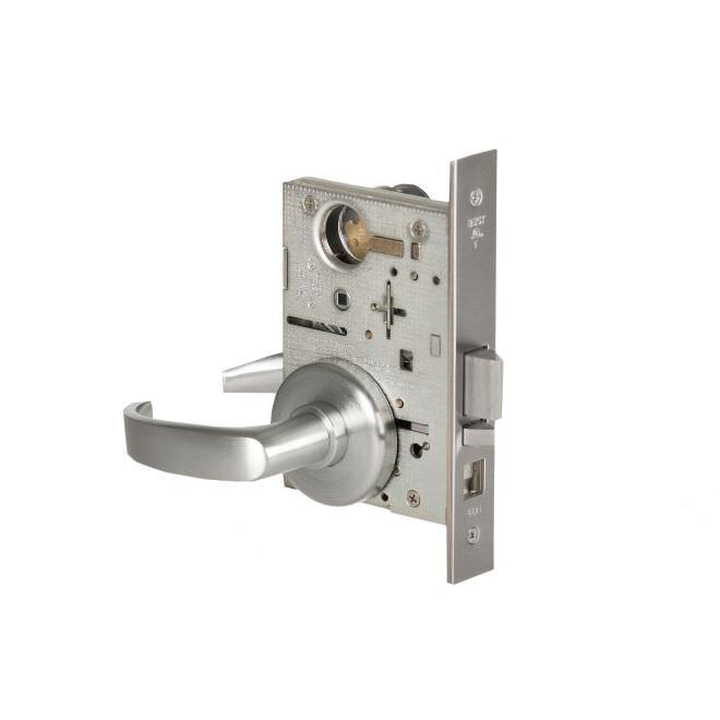 Best 45H7A14H626RH Mortise Lock 7 Pin Office 14 Lever with H Rose Right Hand