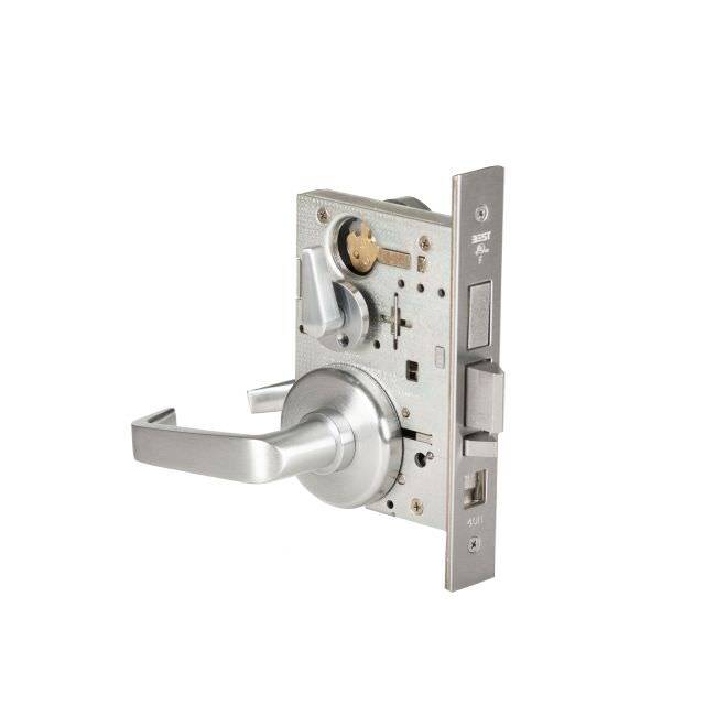 Best 45H7AB15H626RH Mortise Lock 7 Pin Office with Deadbolt 15 Lever with H Rose Right Hand