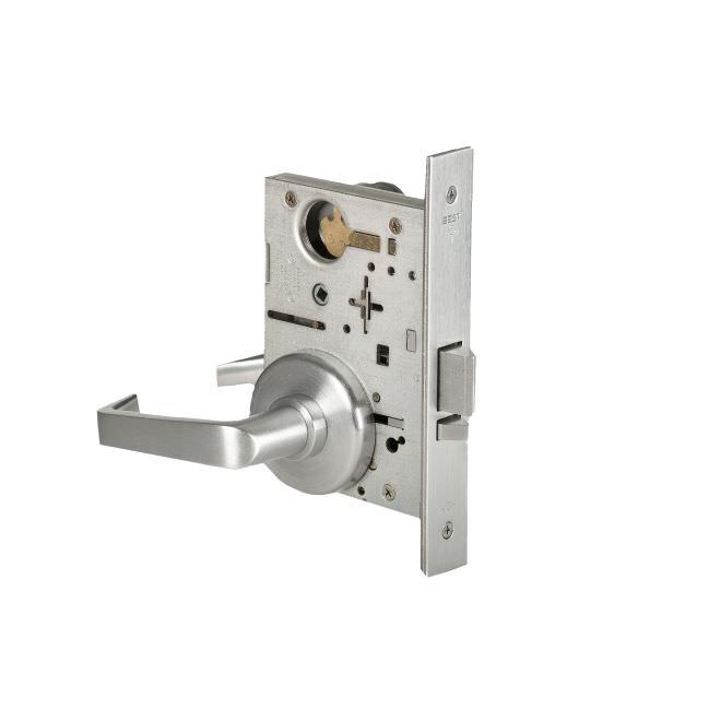 Best 45H7D15H626RH Mortise Lock 7 Pin Storeroom 15 Lever with H Rose Right Hand