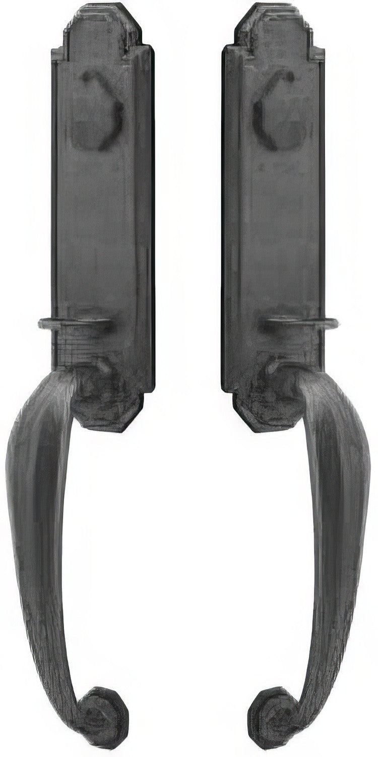 Emtek Octagon Single Cylinder Grip-by-Grip Keyed Entry Tuscany Bronze Handleset