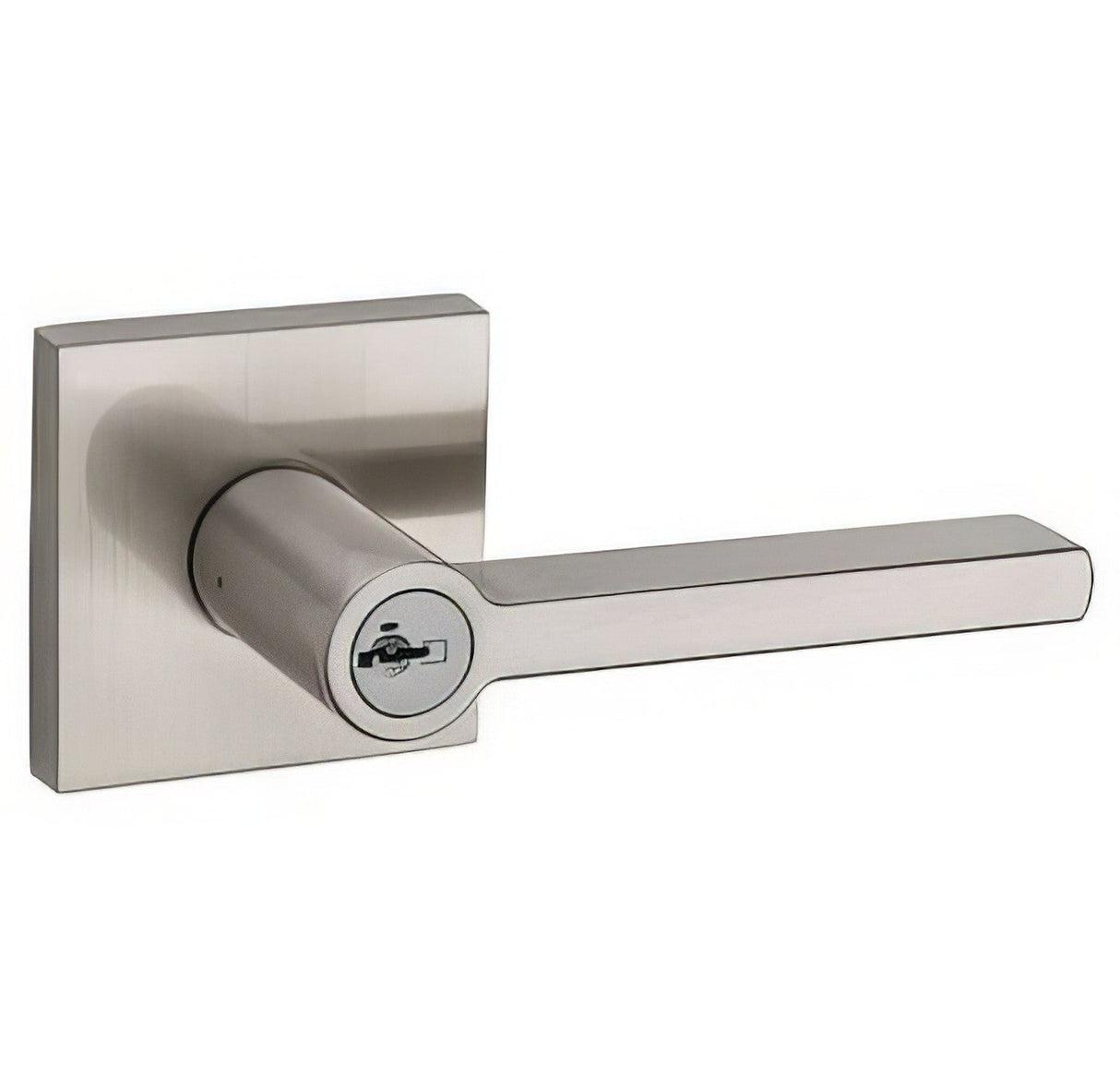 Kwikset 156HFL-S Halifax Single Cylinder Keyed Entry Door Lever Set with Square Rosette