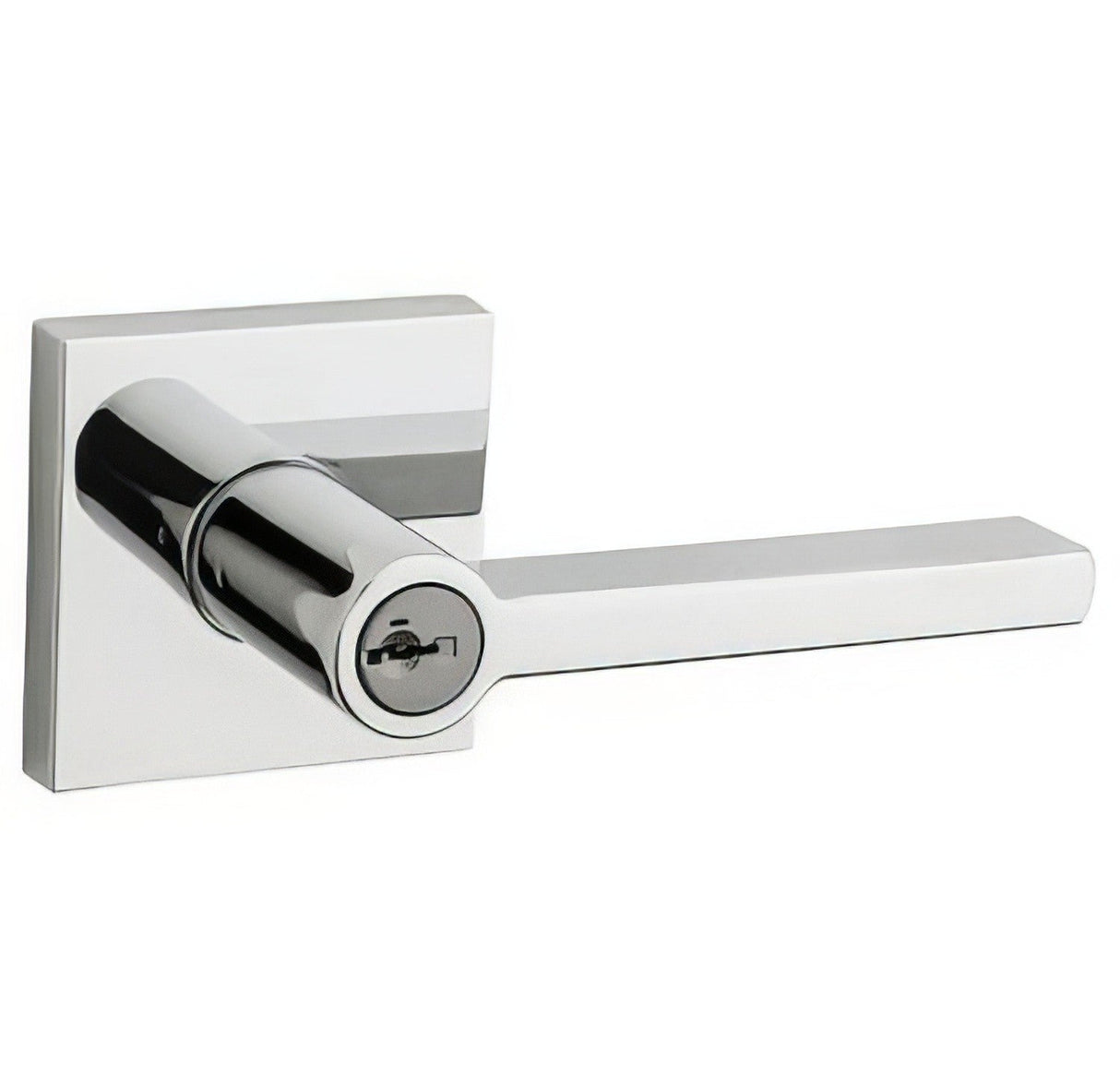 Kwikset 156HFL-S Halifax Single Cylinder Keyed Entry Door Lever Set with Square Rosette