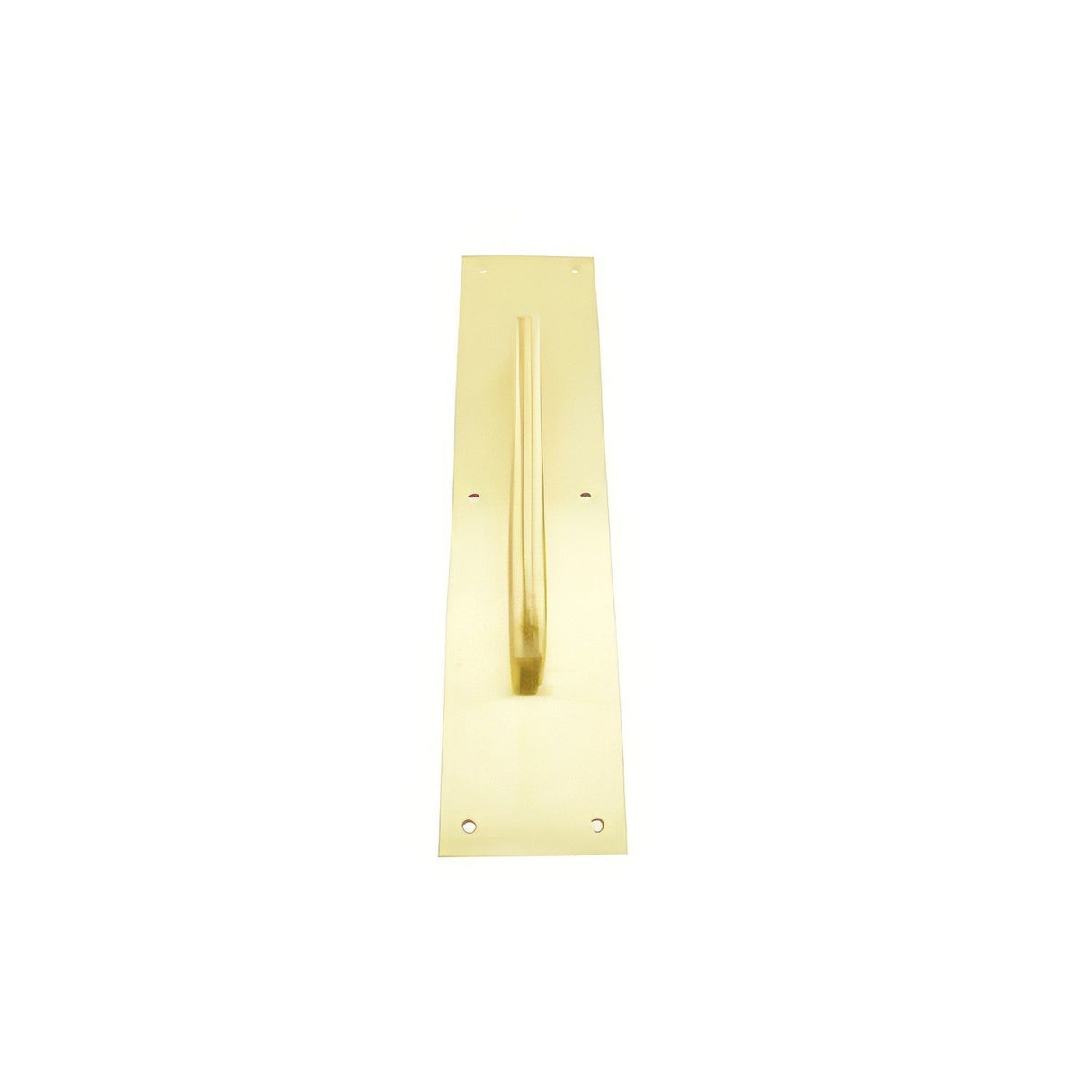 Ives 83028-315 3-1/2" x 15" Brass Pull Plate with 3/4" Round Handle on 8" Center
