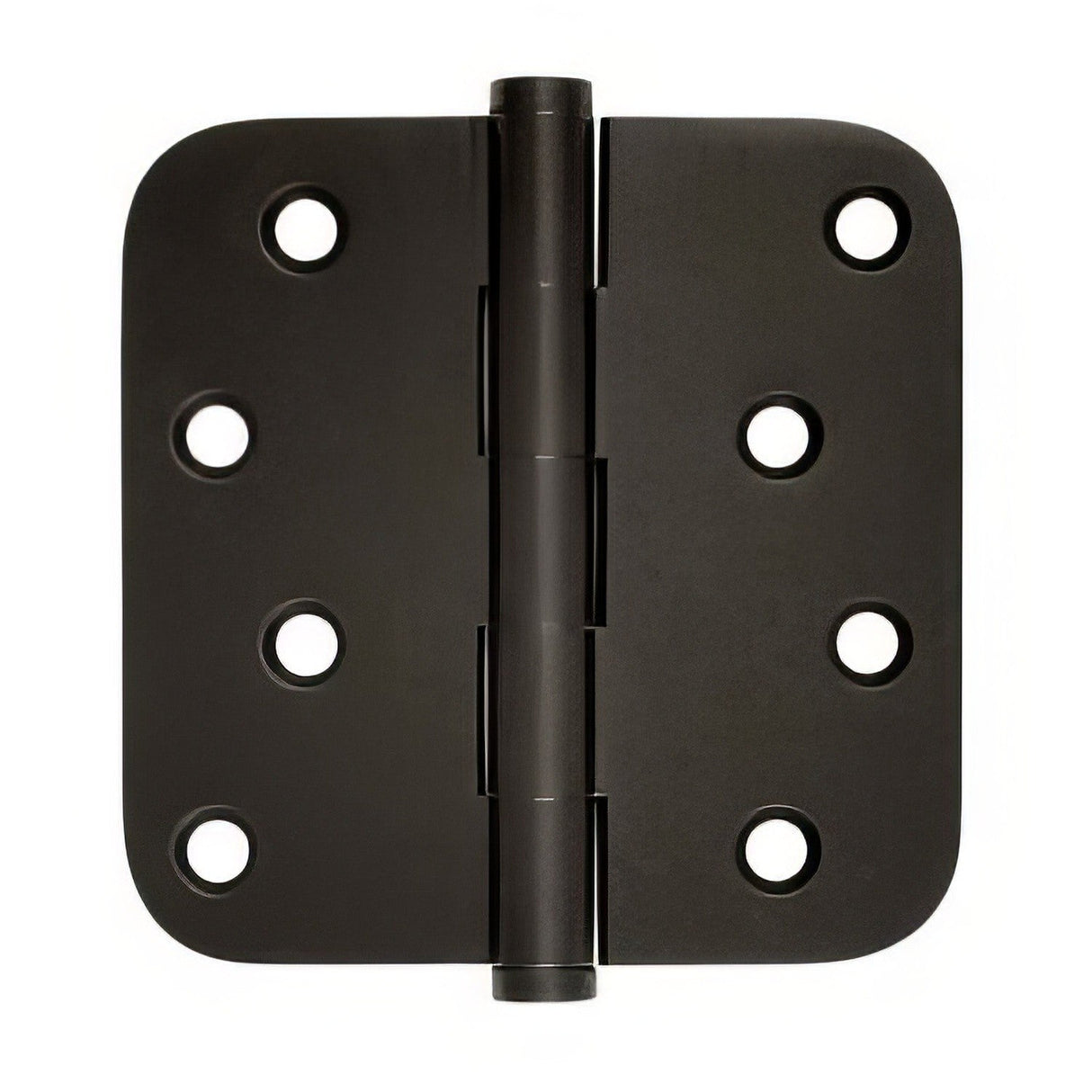 Emtek 91034US 4" x 4" Plated Steel Residential Duty 5/8" Radius Round Corner Plain Bearing Hinges - Pair