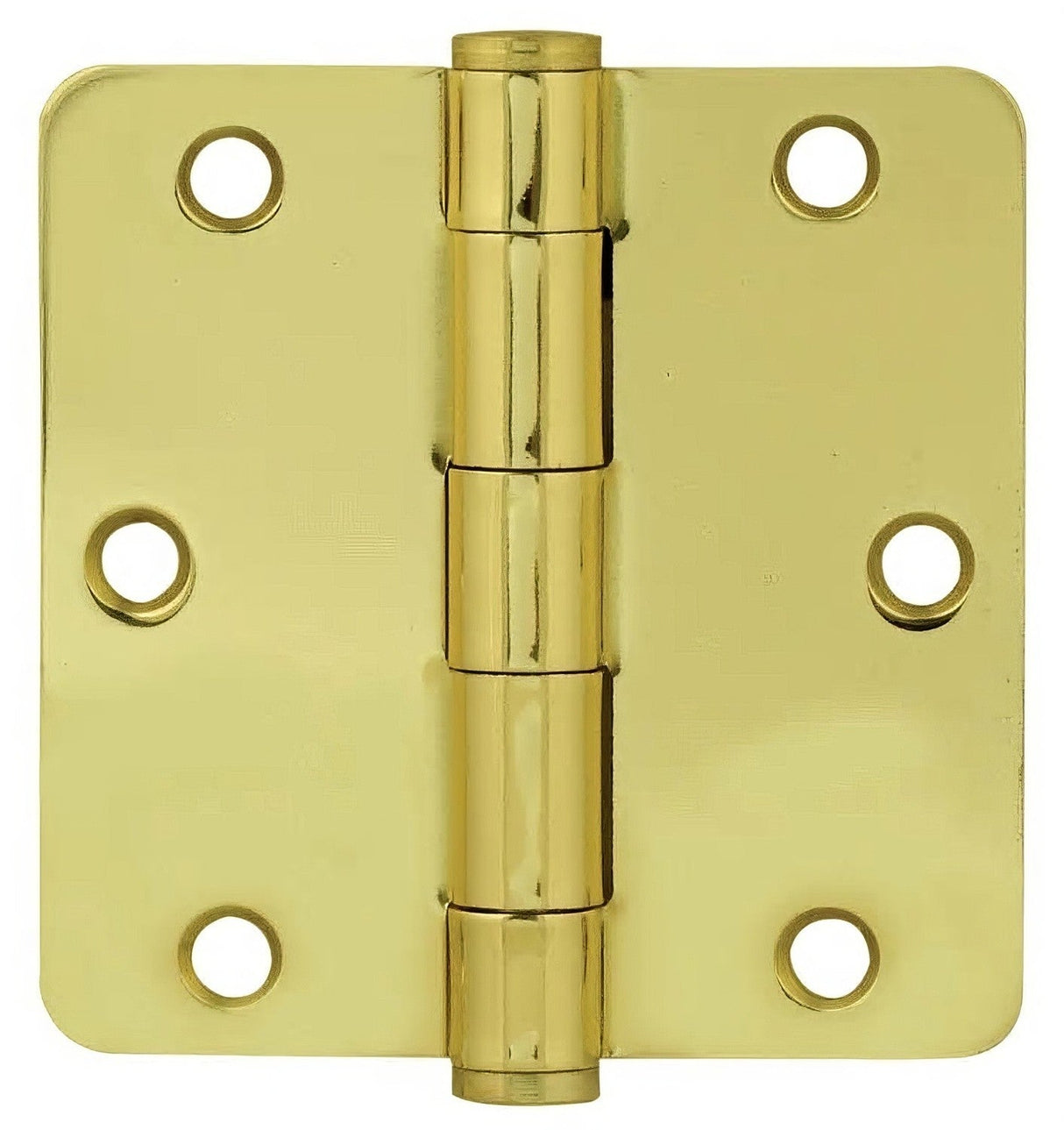 Emtek 96233 3.5" x 3.5" Solid Brass 5/8" Radius Corner Plain Bearing Mortise Hinge - Pair