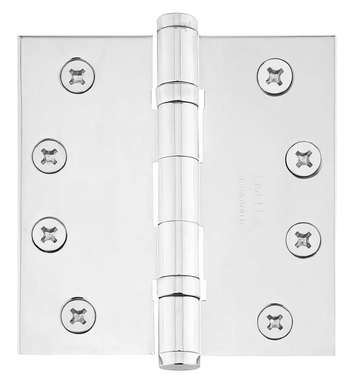 Emtek 4.5" x 4.5" Solid Brass Square Corner Ball Bearing Mortise Hinge - Pair