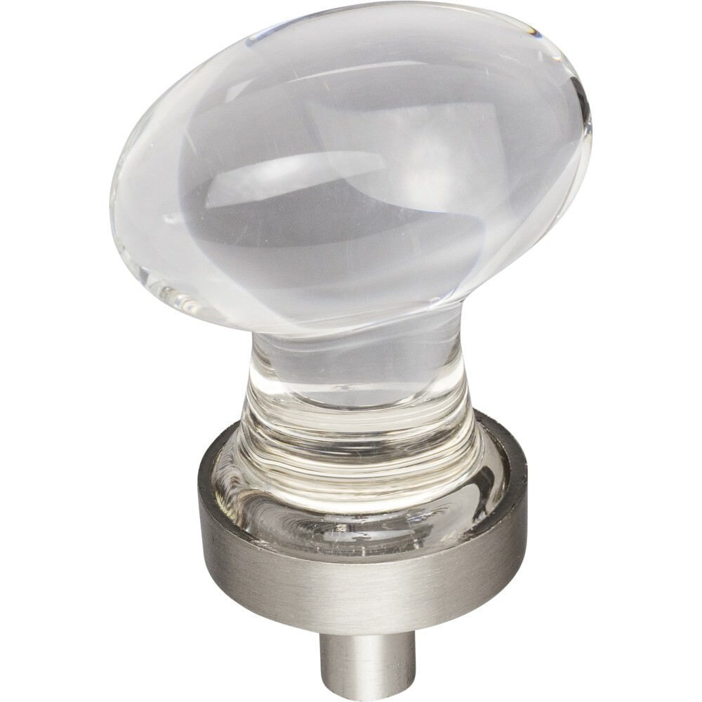 Jeffrey Alexander G110 Harlow 1-1/4" Zinc Small Football Glass Cabinet Knob