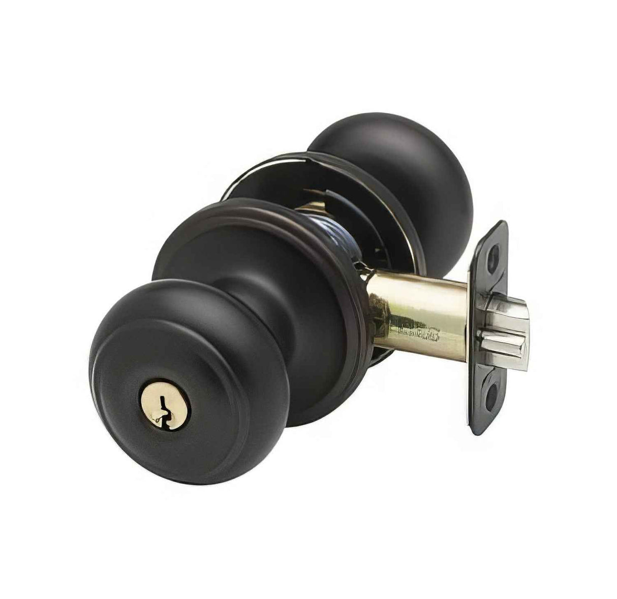 Copper Creek CK2040 Colonial Style Keyed Entry Door Knob