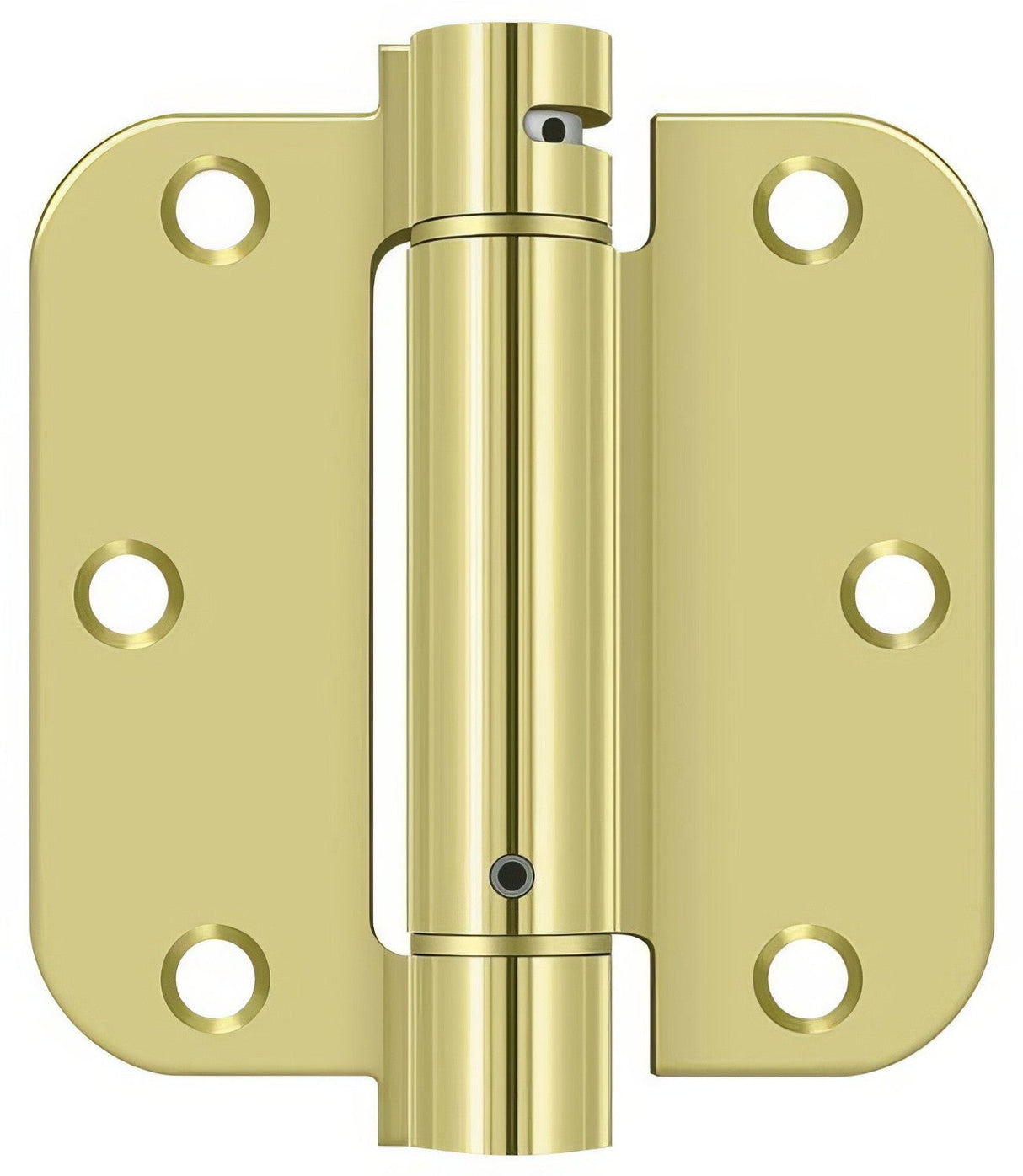 Deltana DSH35R5 3-1/2" x 3-1/2" NRP Spring Hinge with 5/8" Radius Corner - Sold Each