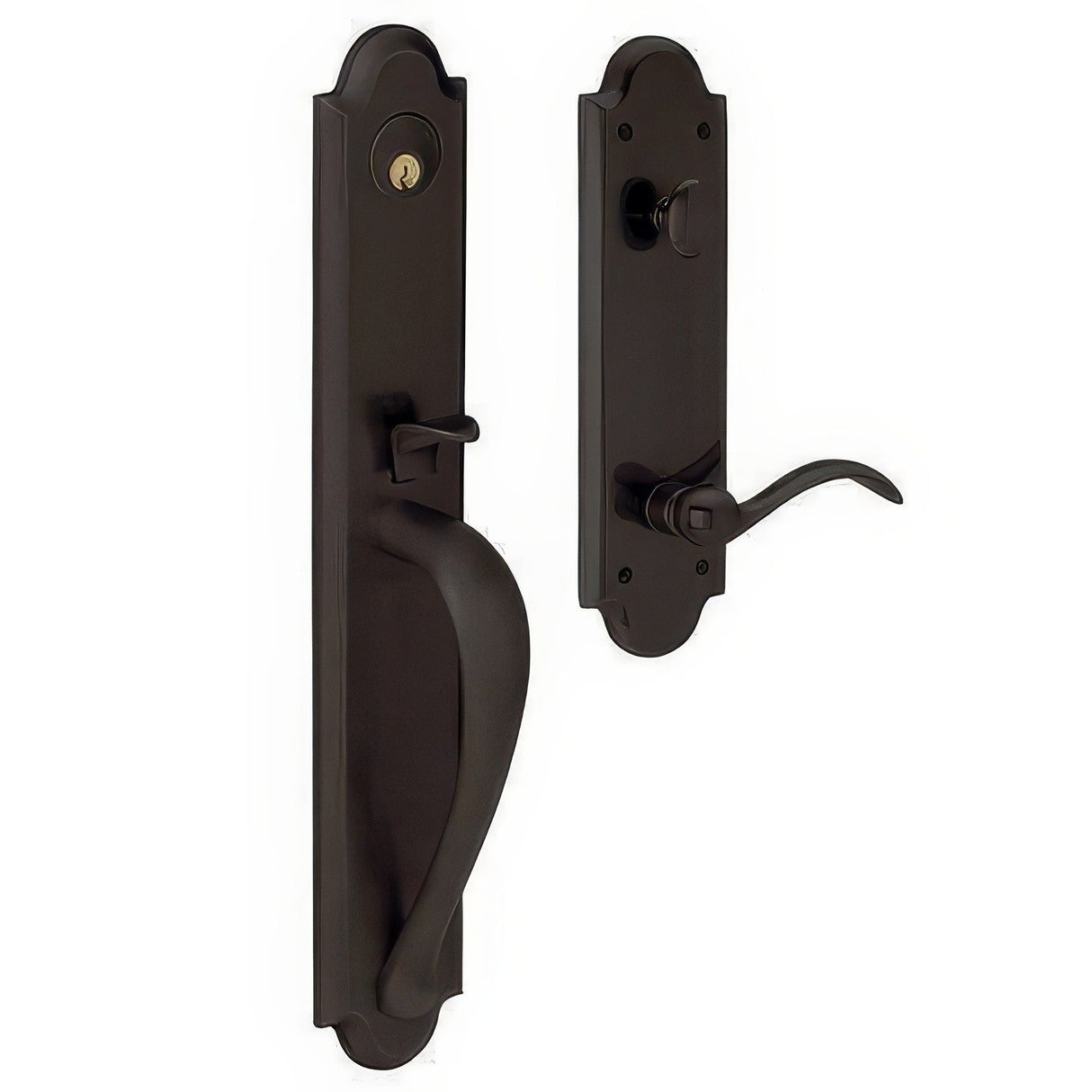 Baldwin M514.RENT Boulder Right Hand Single Cylinder Mortise Entry Handleset