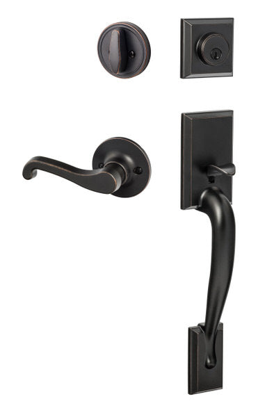 Sure-Loc Hardware MA507-SG-LH Madison Handleset with Sage Lever Left Hand Handleset Trim