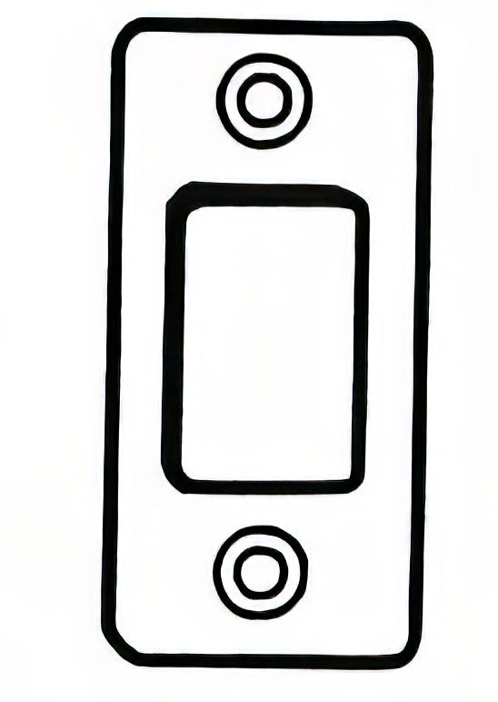 Better Home Products RCDBST 1" X 2-1/4" Round Corner Deadbolt Strike