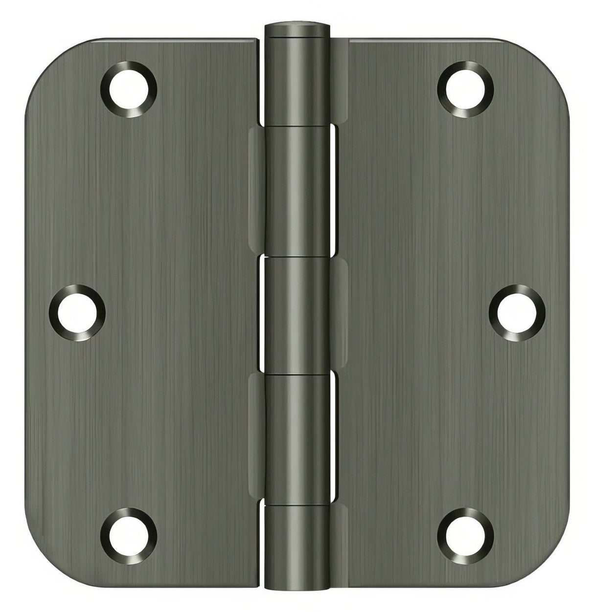 Deltana S35R5BK 3-1/2" x 3-1/2" x 5/8" Residential Thickness Radius Steel Door Hinge