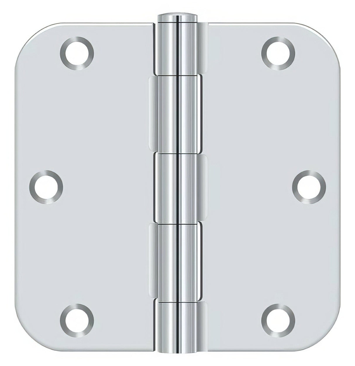 Deltana S35R5BK 3-1/2" x 3-1/2" x 5/8" Residential Thickness Radius Steel Door Hinge