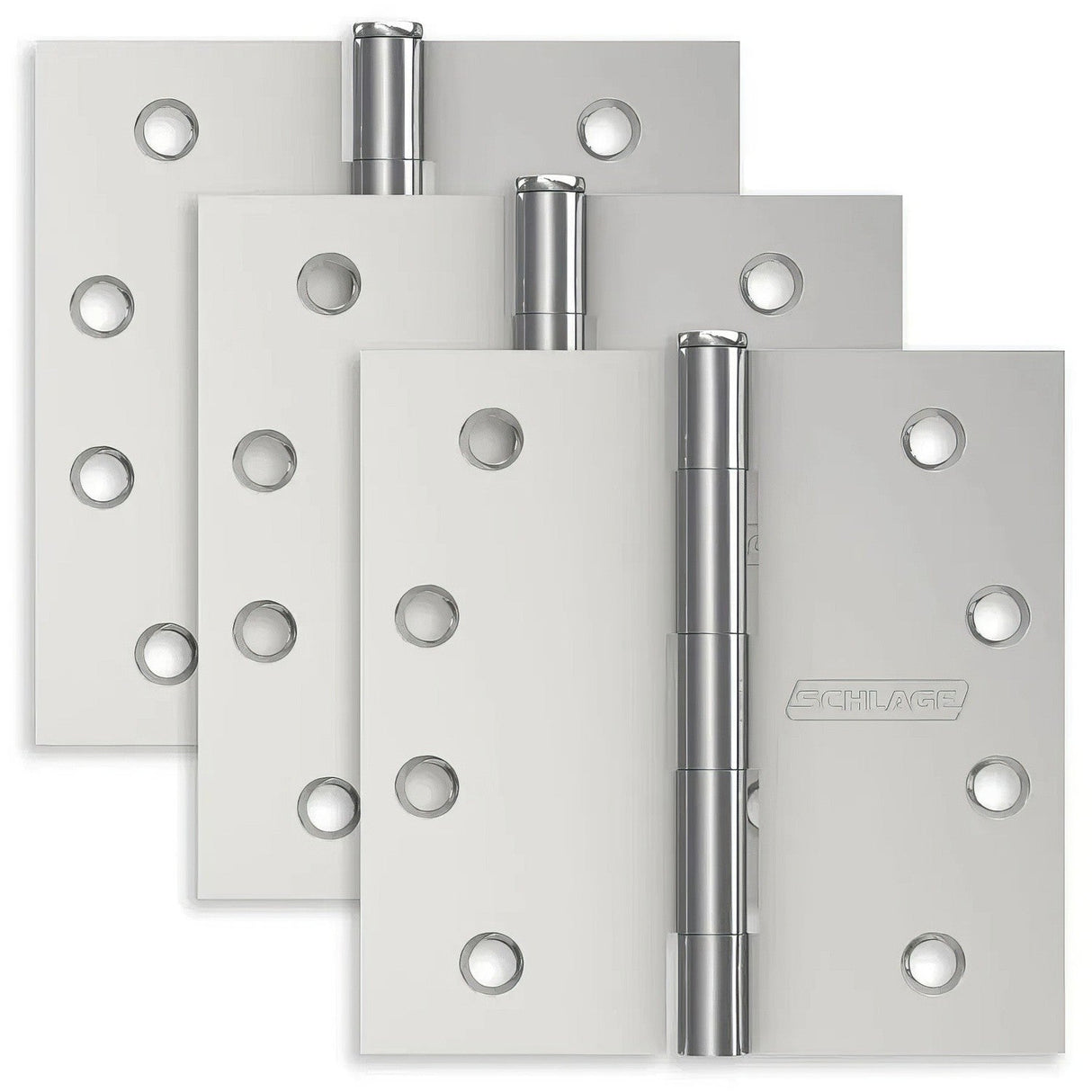 Ives S3P1020FRP 4" x 4" Square Corner Plain Bearing Mortise Hinges