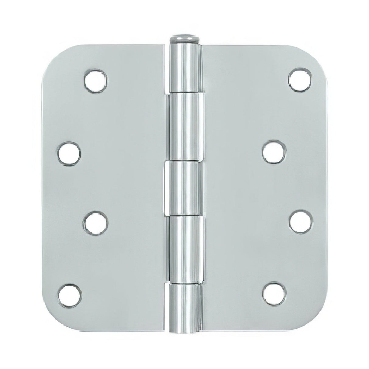 Deltana S44R5 4" x 4" Plain Bearing 5/8" Radius Corner Door Hinge - Pair