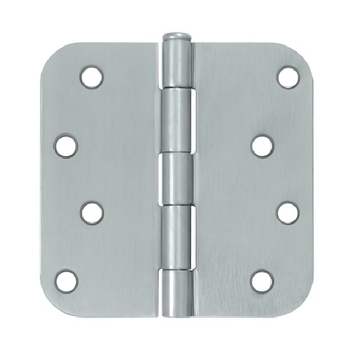 Deltana S44R5 4" x 4" Plain Bearing 5/8" Radius Corner Door Hinge - Pair