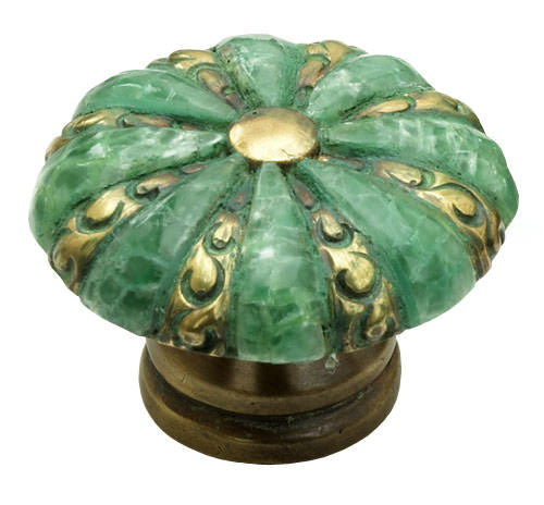 Schaub and Company 853 Precious Inlay Series 1-3/8" Diameter Designer Cabinet Knob