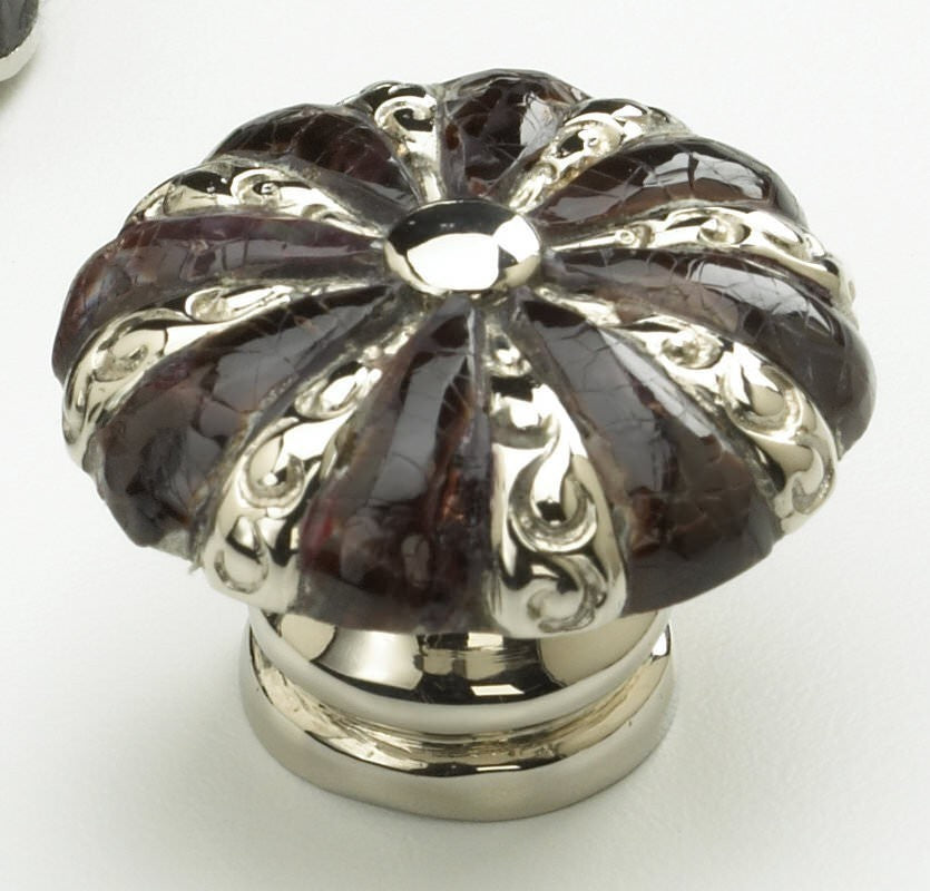 Schaub and Company 853 Precious Inlay Series 1-3/8" Diameter Designer Cabinet Knob