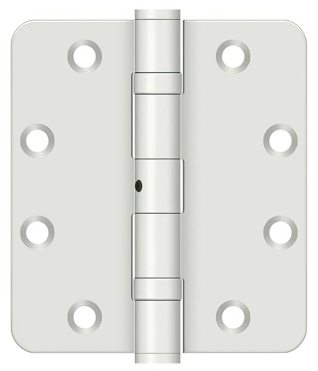 Deltana SS4540R4BNUSPW 4-1/2" x 4" Stainless Steel 1/4" Radius Corner Ball Bearing Door Hinge NRP
