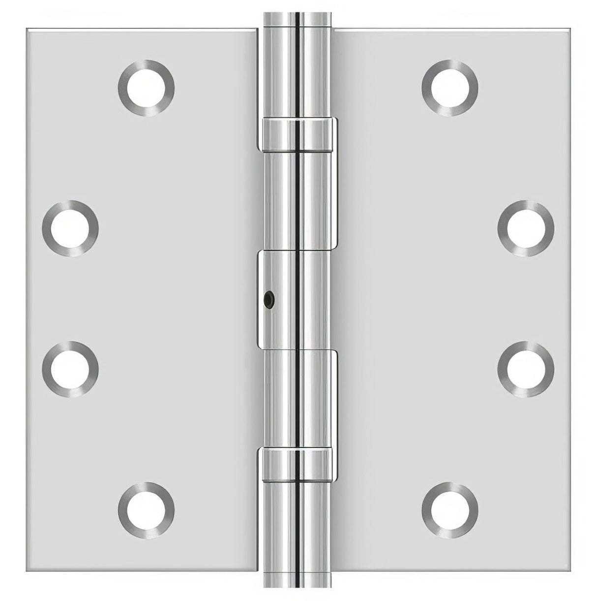 Deltana SS45NBU 4-1/2" x 4-1/2" Stainless Steel Square Corner Ball Bearing Door Hinge NRP