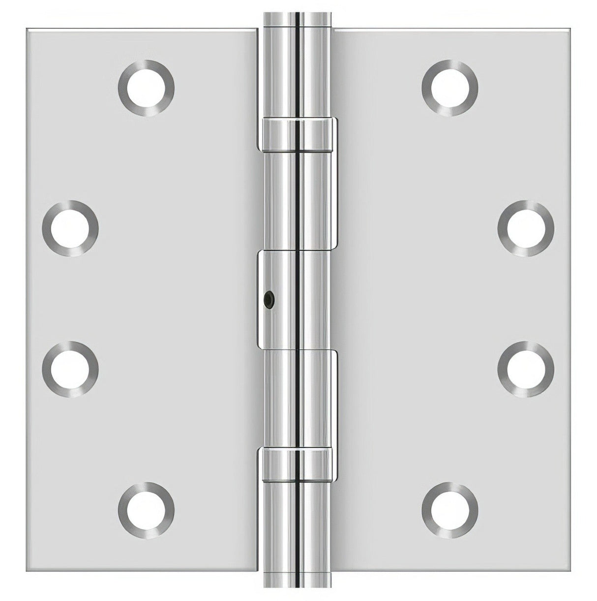 Deltana SS45NBU 4-1/2" x 4-1/2" Stainless Steel Square Corner Ball Bearing Door Hinge NRP