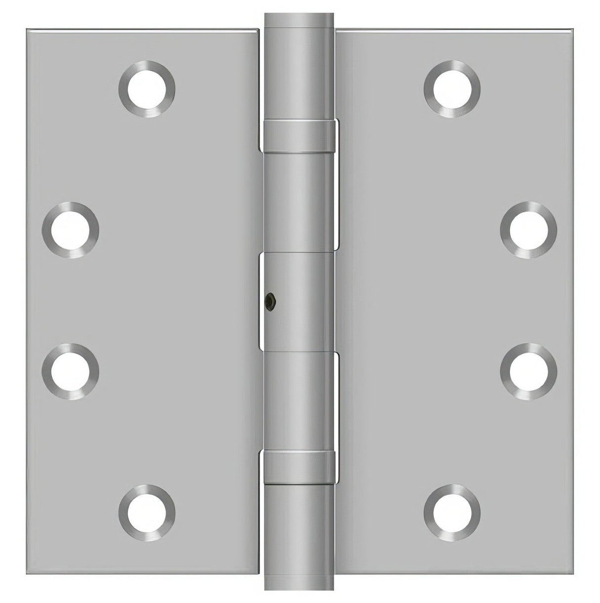Deltana SS45NBU 4-1/2" x 4-1/2" Stainless Steel Square Corner Ball Bearing Door Hinge NRP