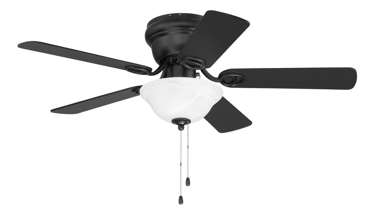 Craftmade WC42FB5C1 42" Wyman Ceiling Fan in Flat Black