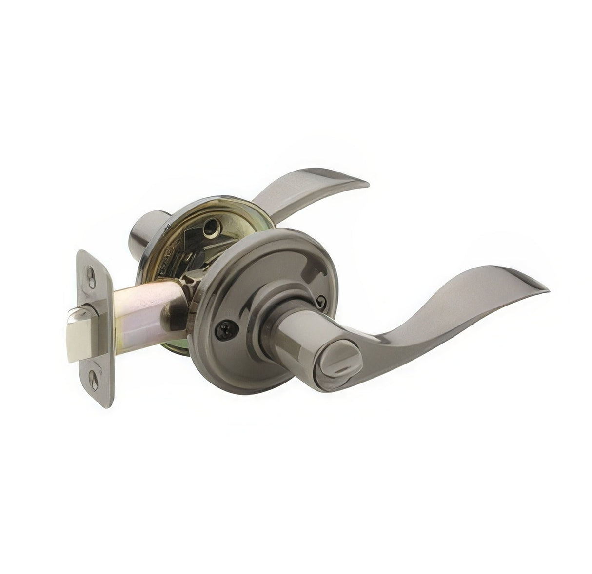 Copper Creek WL2231 Waverlie Push Button Privacy Door Lever