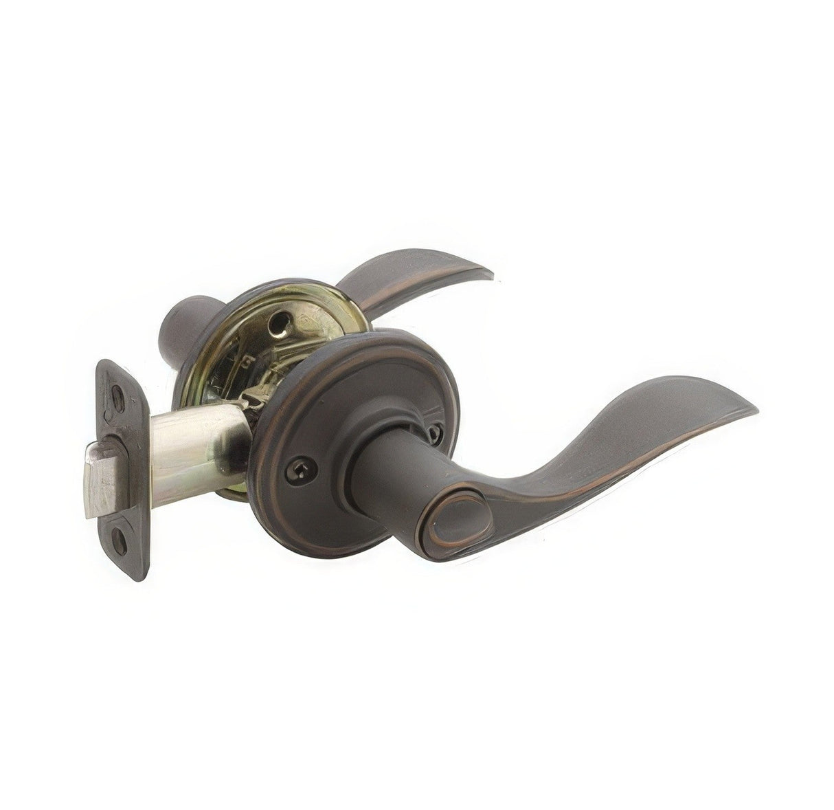Copper Creek WL2231 Waverlie Push Button Privacy Door Lever