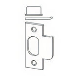 Schlage 10-001 1-1/8" x 2-3/4" T Strike Plate with Square Corners 1-1/8 Inch Lip