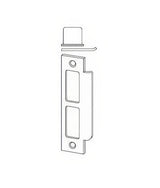 Schlage 10072 1-1/4" x 4-7/8" Square Corner Strike Plate