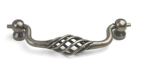 Century Hardware 44037 Orleans 4" Centers Wrought Iron Drop Down Cabinet Pull