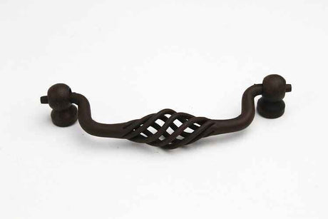 Century Hardware 44037 Orleans 4" Centers Wrought Iron Drop Down Cabinet Pull