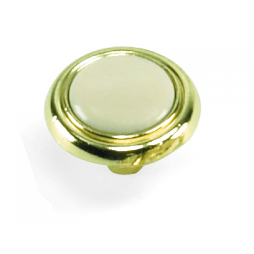 Laurey 154 First Family 1-1/4" Zinc & Ceramic Cabinet Knob