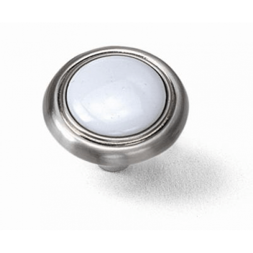 Laurey 154 First Family 1-1/4" Zinc & Ceramic Cabinet Knob