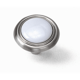 Laurey 154 First Family 1-1/4" Zinc & Ceramic Cabinet Knob