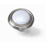 Laurey 154 First Family 1-1/4" Zinc & Ceramic Cabinet Knob
