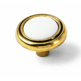 Laurey 154 First Family 1-1/4" Zinc & Ceramic Cabinet Knob