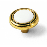 Laurey 154 First Family 1-1/4" Zinc & Ceramic Cabinet Knob
