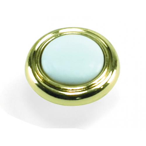 Laurey 154 First Family 1-1/4" Zinc & Ceramic Cabinet Knob