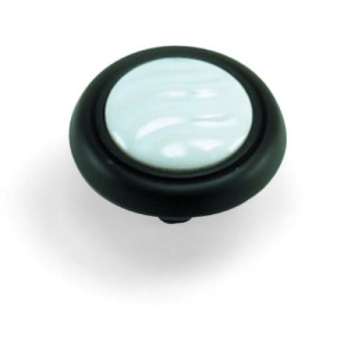 Laurey 154 First Family 1-1/4" Zinc & Ceramic Cabinet Knob