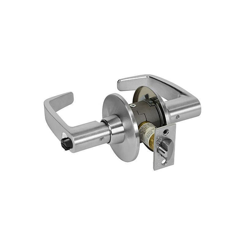 Sargent 287011G04LL26D Storeroom Tubular Bored Lock Grade 1 with L Lever with Small Format IC Prep and L Rose and ASA Strike Less Core