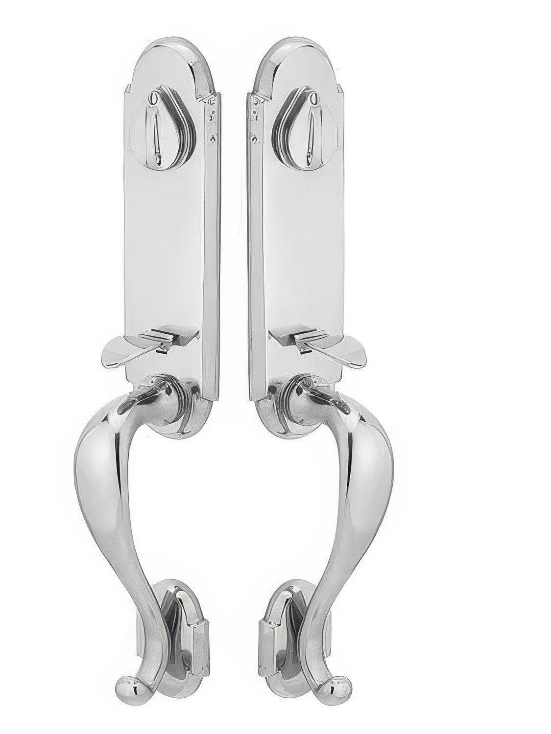 Emtek Remington Double Cylinder Grip-by-Grip Keyed Entry Sandcast Bronze Handleset